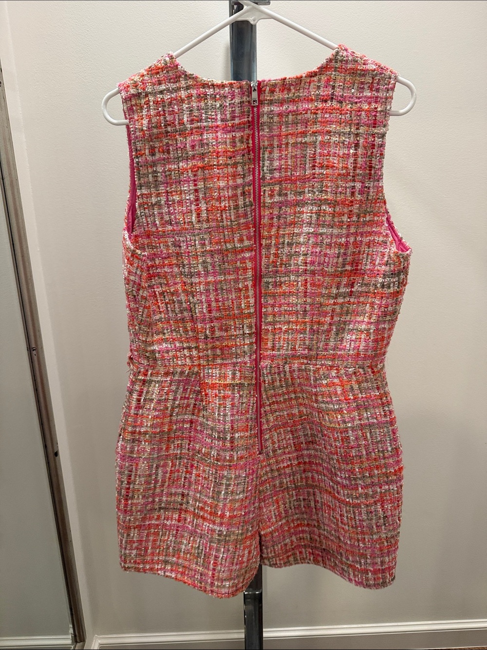 Adelyn Rae Pink Multi-Color Tweed Vest - Picture 4 of 4